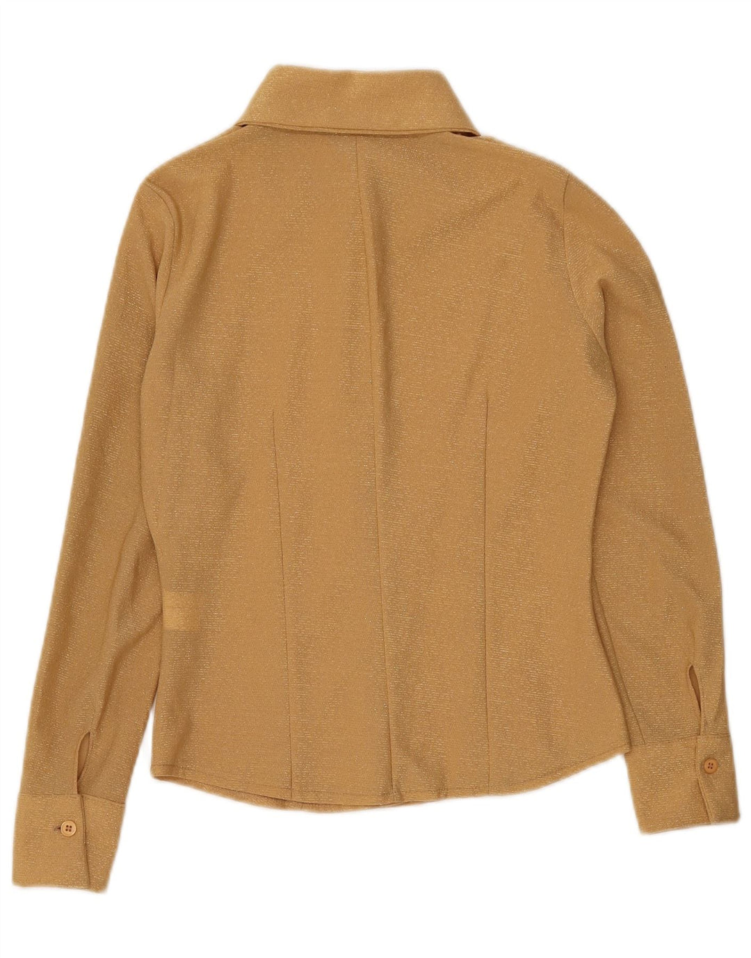 Koszula damska vintage UK 10 Small Gold Poliester