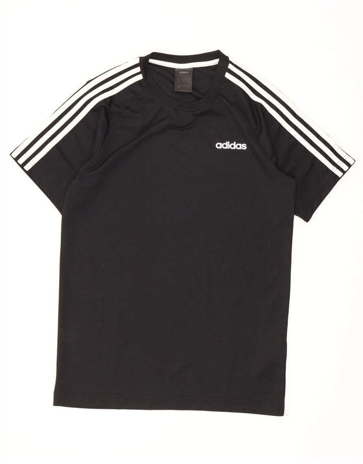 Adidas Męska koszulka Climalite Top, mała, czarna, z poliestru