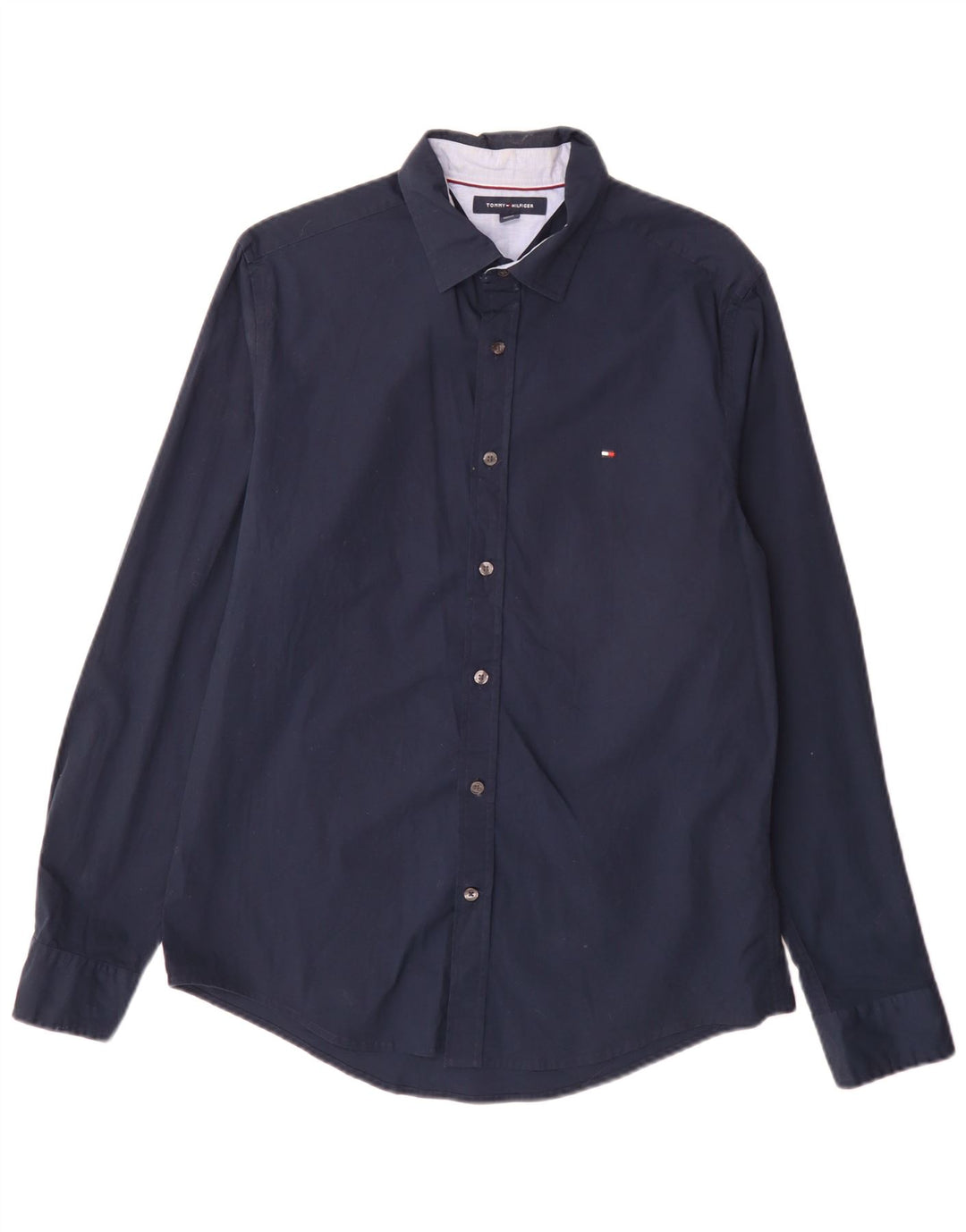 Koszula męska Tommy Hilfiger, średnia, granatowa, bawełniana