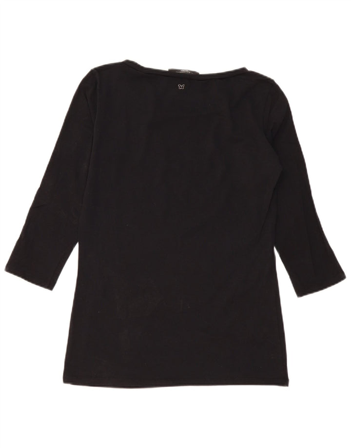 Damski top weekendowy Max Mara z rękawem 3/4, UK 12, średni czarny