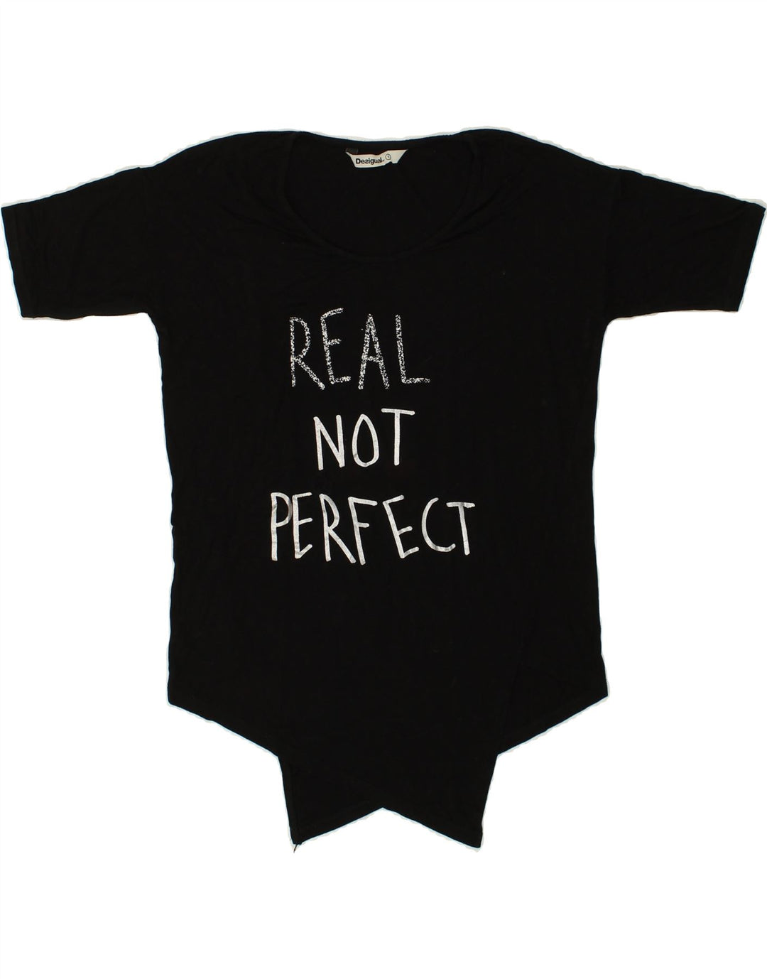 Damska koszulka graficzna DESIGUAL Top UK 10 Small Black