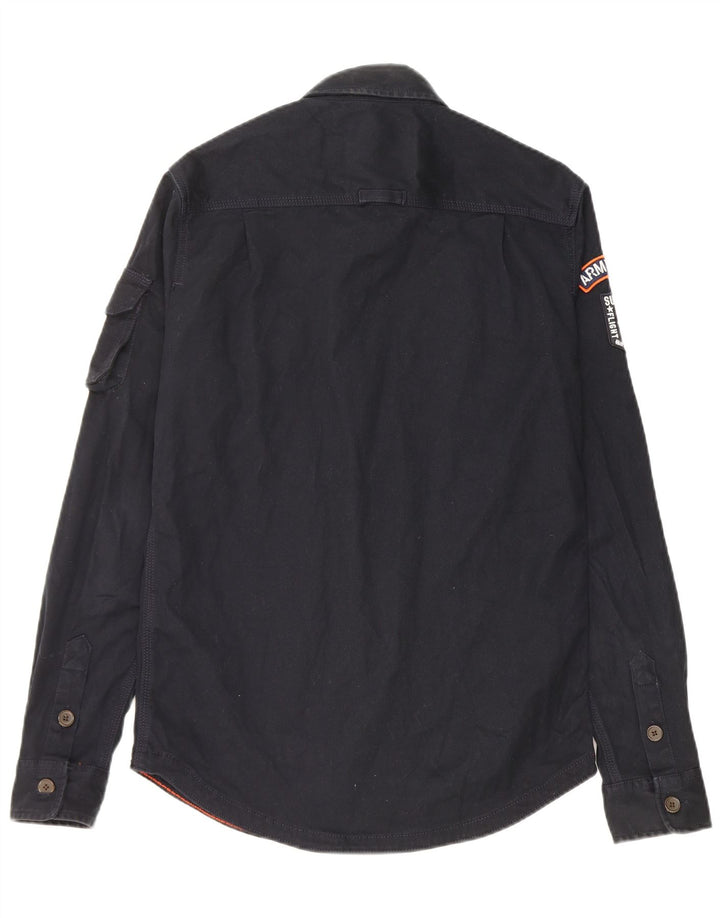 Męska koszula Superdry Graphic Classic Fit, średnia, granatowa, bawełniana
