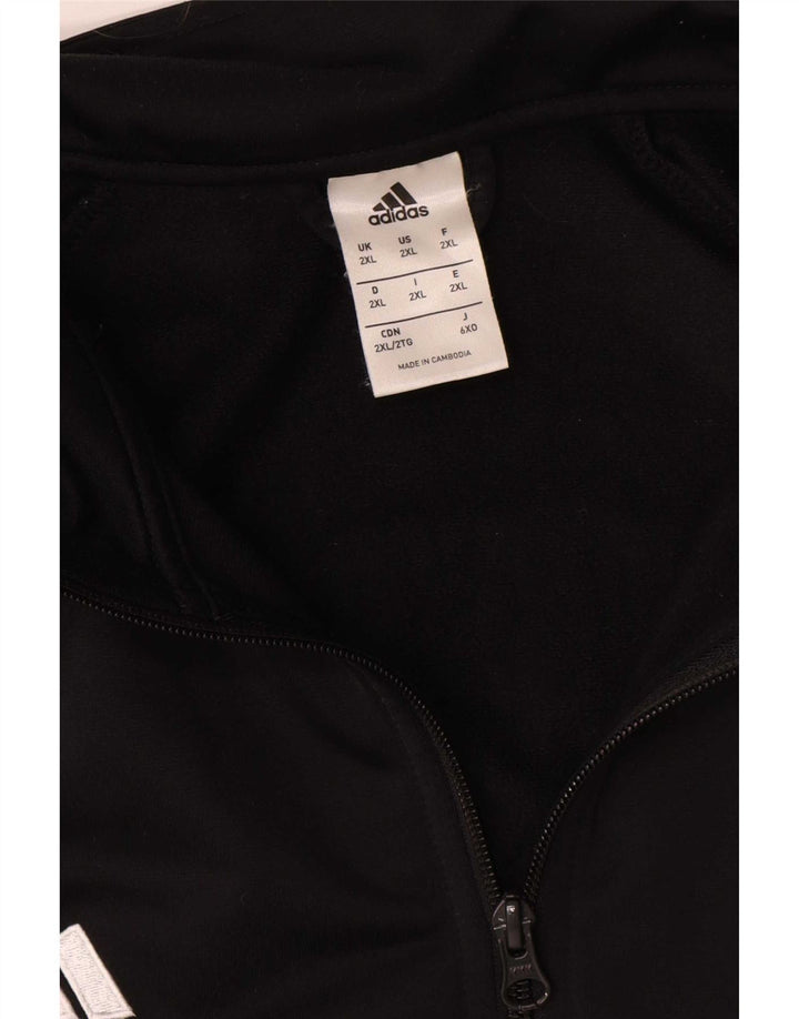 Adidas Męska bluza dresowa z grafiką 2XL Czarny poliester