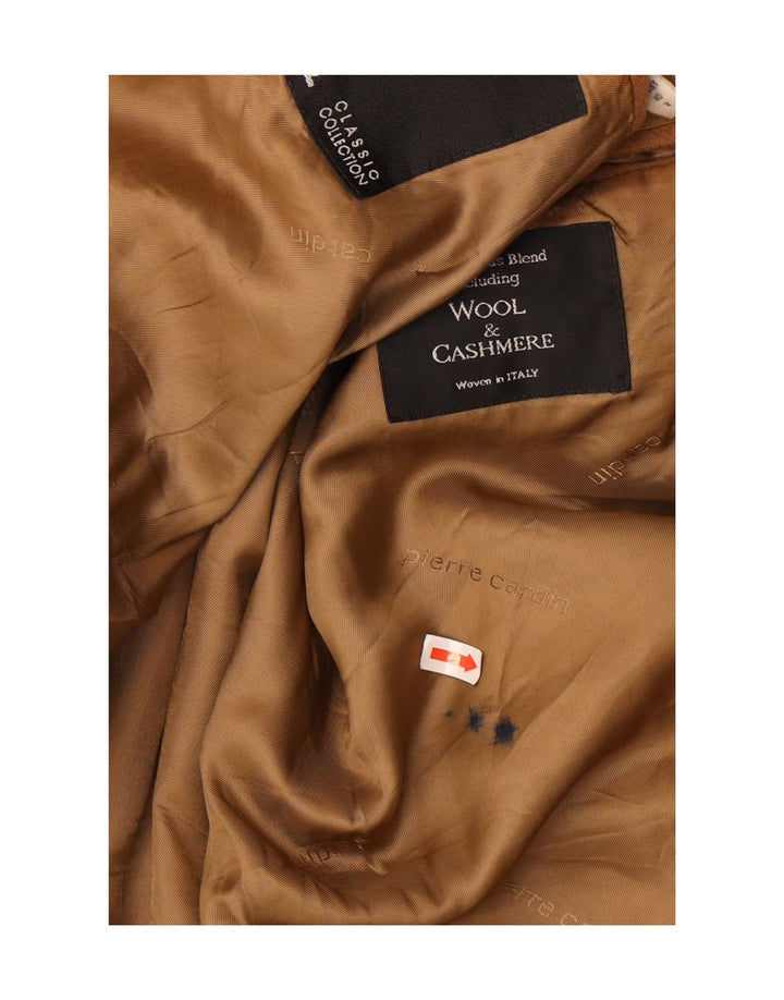 PIERRE CARDIN Mens 3 Button Blazer Jacket UK 40 Large Brown Wool Vintage Pierre Cardin and Second-Hand Pierre Cardin from Messina Hembry 