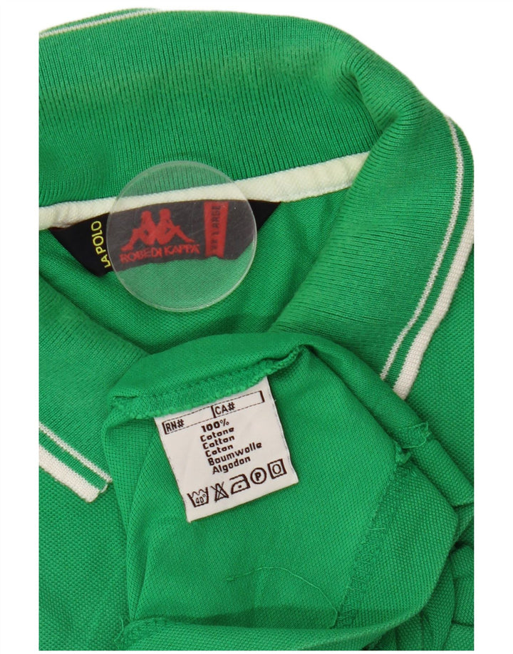 Męska koszulka polo Kappa 2XL, zielona bawełna