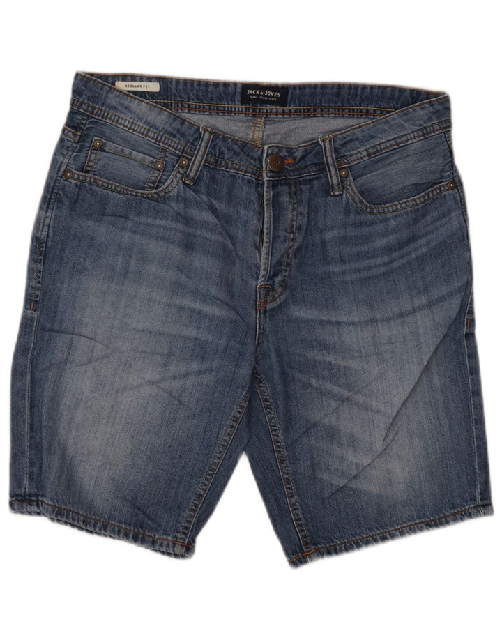 Męskie spodenki jeansowe Jack & Jones o regularnym kroju, małe W30, niebieskie