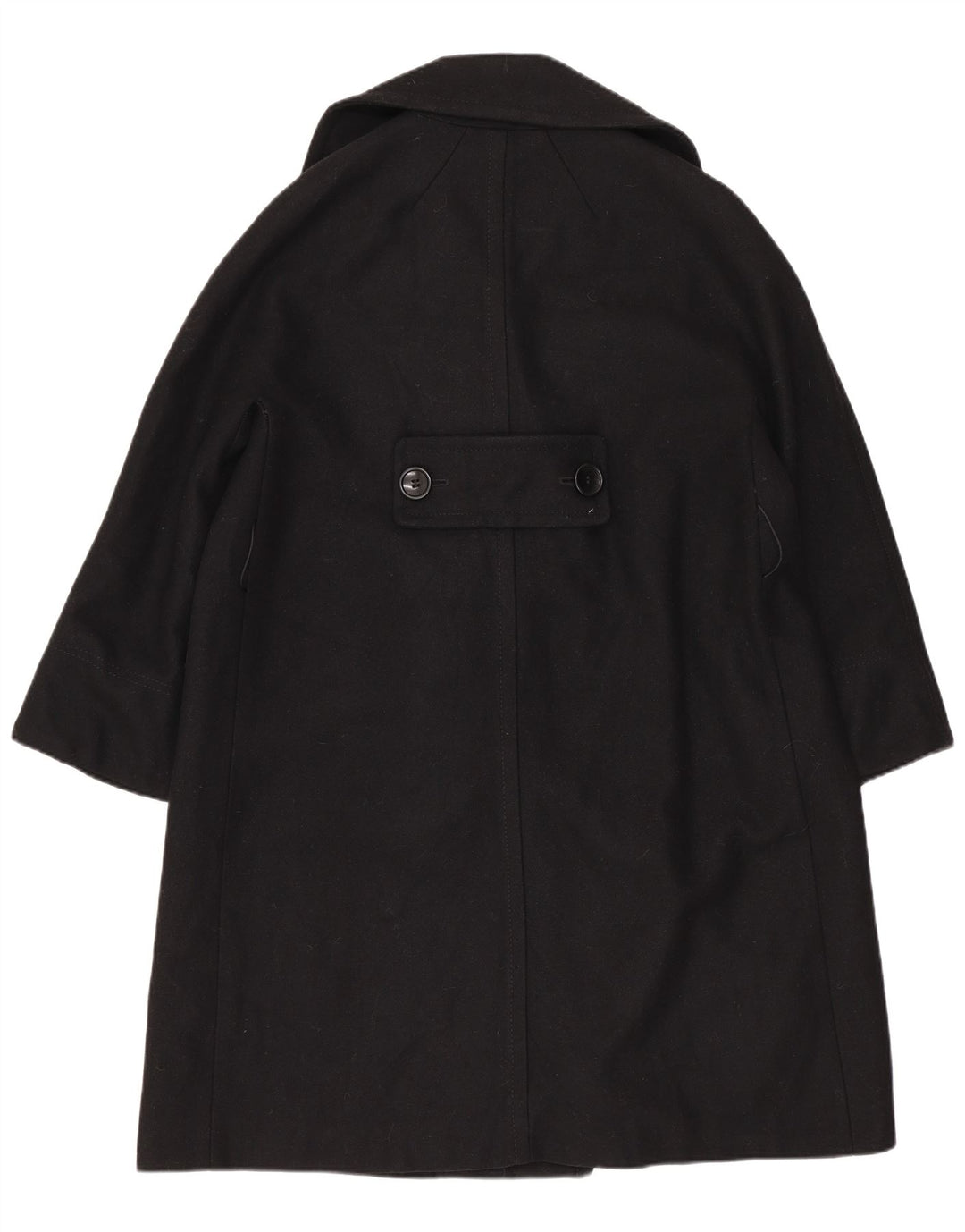 Dolce & Gabbana Damski płaszcz oversize z podwójnymi piersiami IT 38 XS, czarna wełna