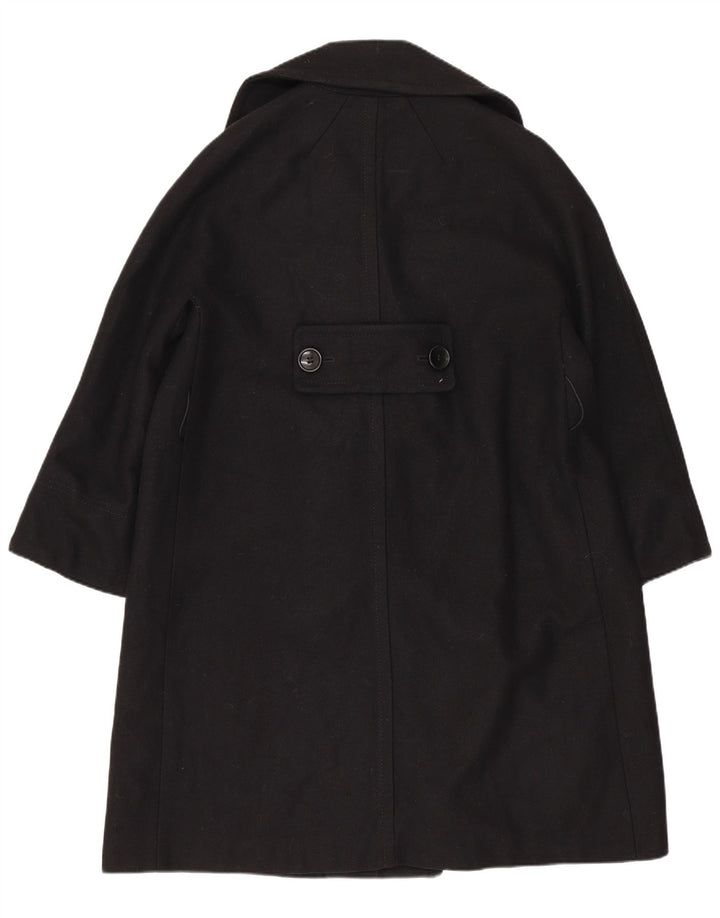 Dolce & Gabbana Damski płaszcz oversize z podwójnymi piersiami IT 38 XS, czarna wełna