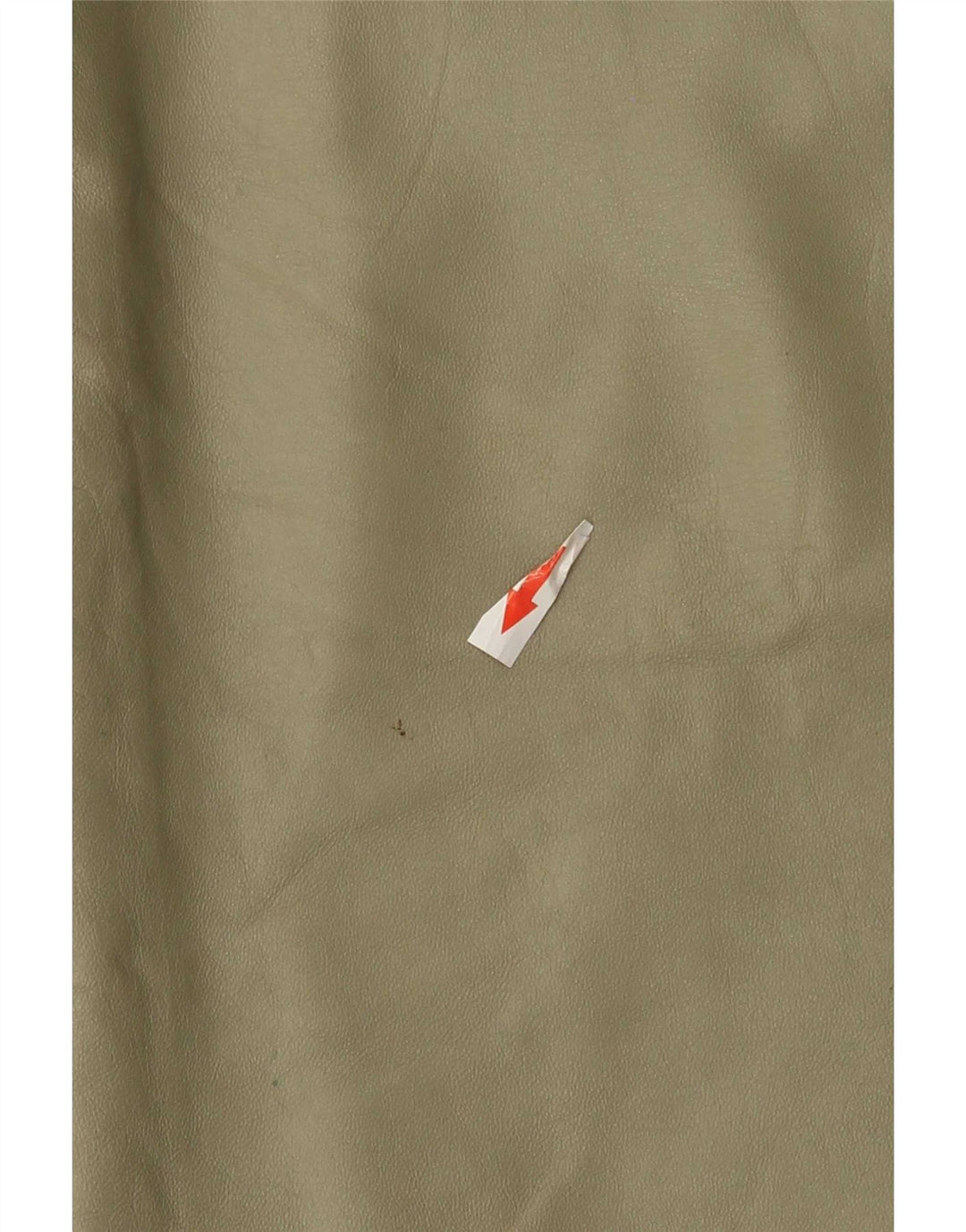 Vintage damska spódnica midi skórzana W32 duża khaki