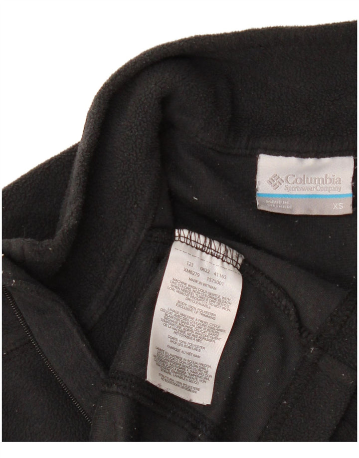 Męski sweter polarowy Columbia z zamkiem błyskawicznym XS, czarny poliester