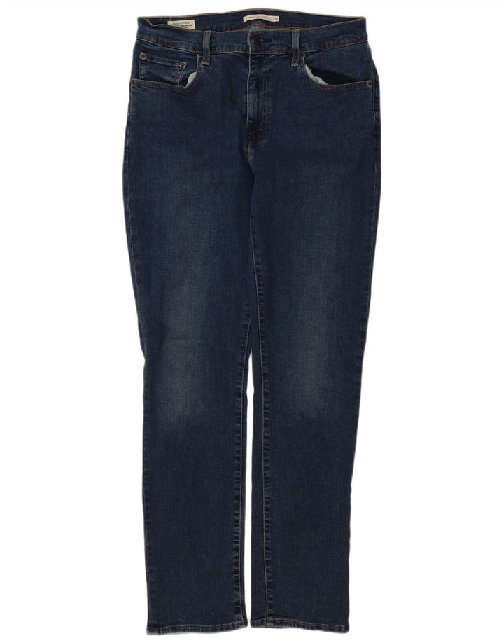 Damskie jeansy LEVI'S 724 z wysokim stanem i wysokim stanem W32 L32 Niebieska bawełna