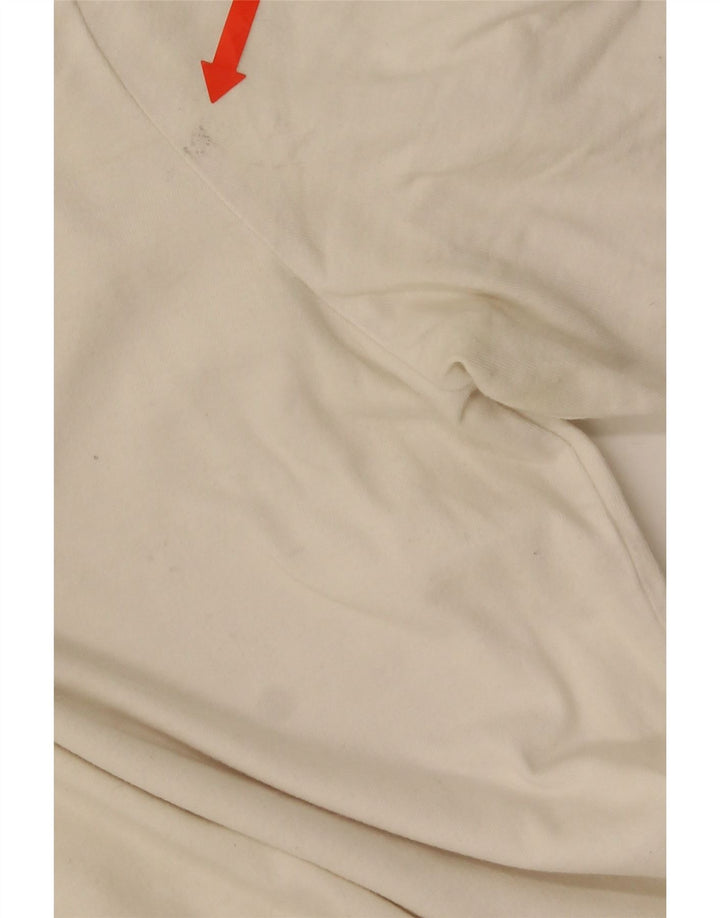 Męski T-shirt z grafiką Ellesse, mały, złamanej bieli, bawełniany