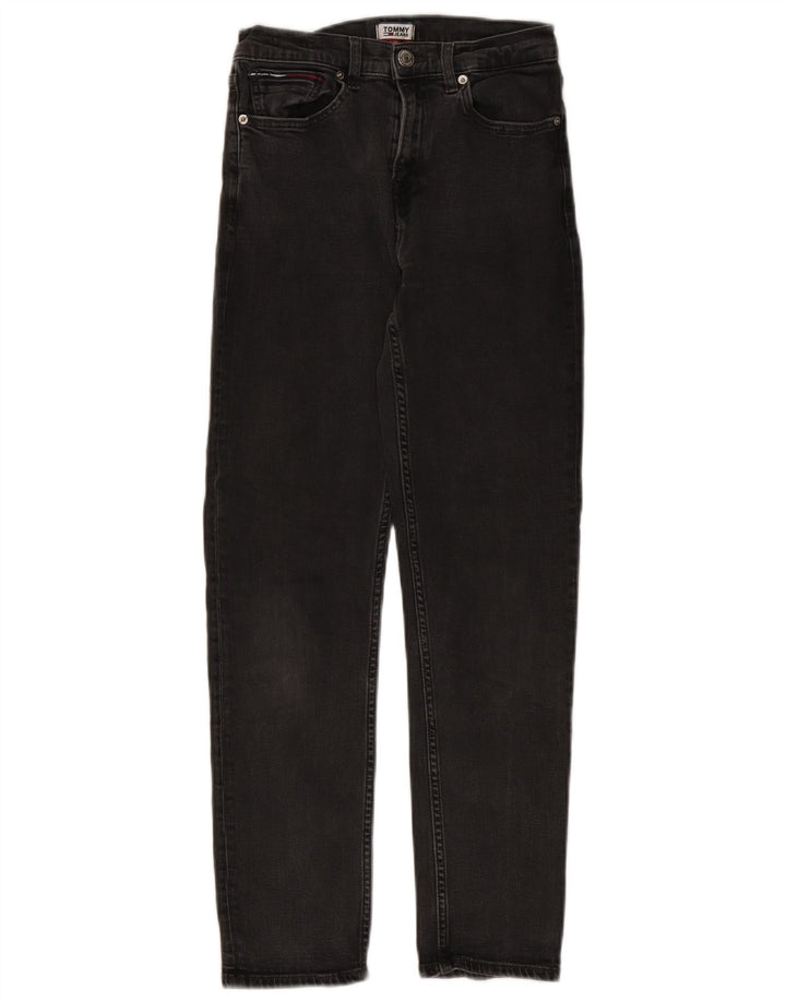 Damskie jeansy slim fit Tommy Hilfiger W26 L27 Czarna bawełna