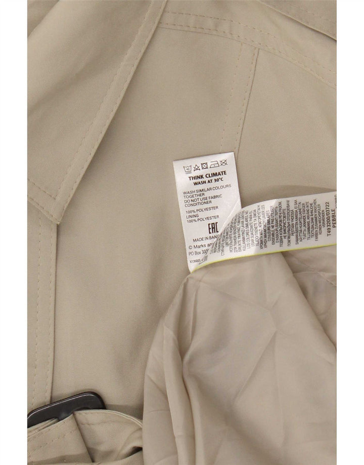 Marks & Spencer Damski trencz UK 24 4XL Zielony poliester