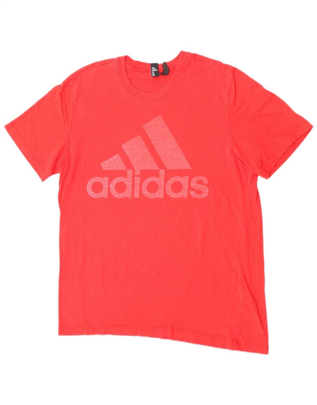 Męska koszulka z grafiką Adidas, duża, czerwona, bawełniana