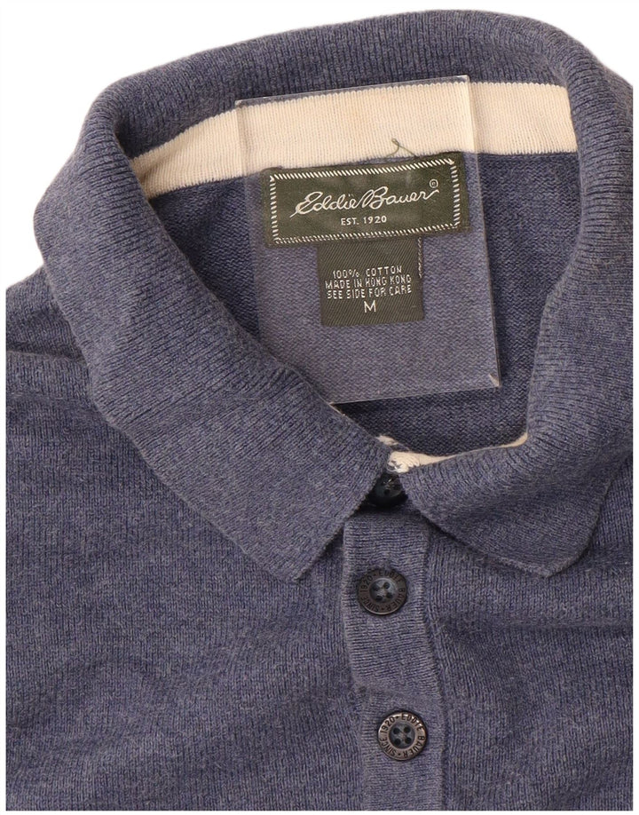 Męska koszulka polo EDDIE BAUER, średnia niebieska, bawełniana