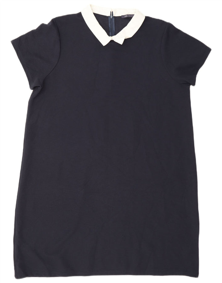 Marks & Spencer Damska sukienka typu shift UK 20 2XL Granatowy poliester