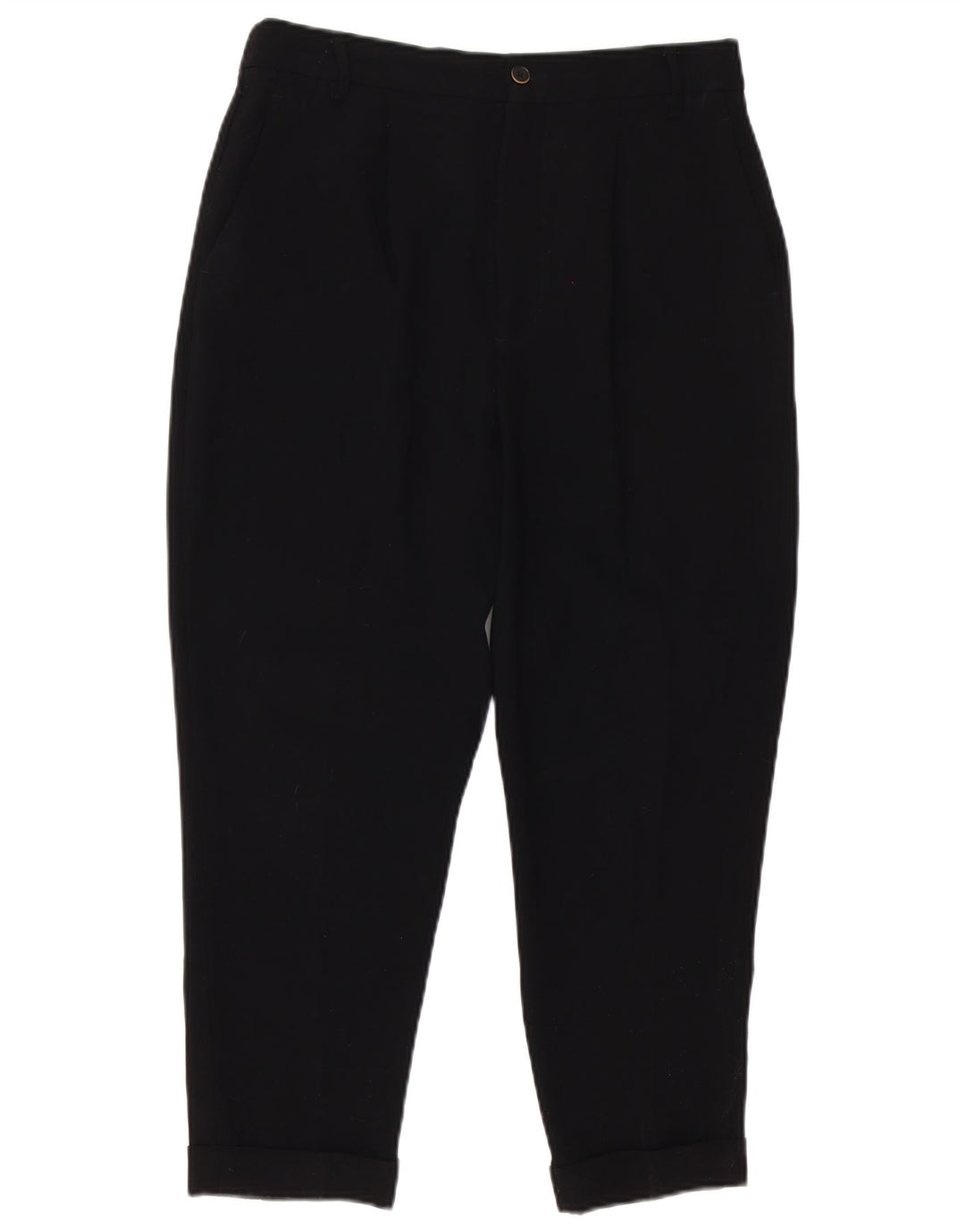 Damskie zwężane spodnie Capri Zara Medium W30 L23 Czarne