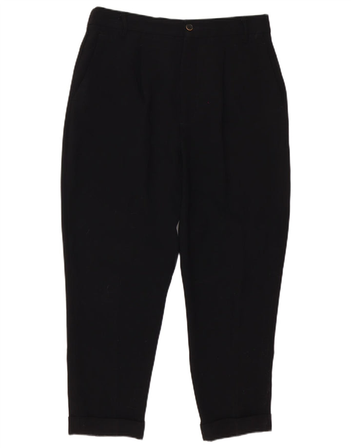 Damskie zwężane spodnie Capri Zara Medium W30 L23 Czarne