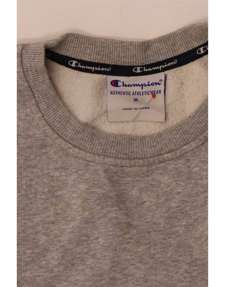 Damska bluza Champion Crop Graphic Jumper UK 14 Medium Grey Flecked