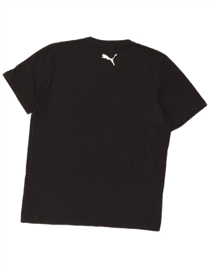 T-shirt męski Puma, duży, czarny, bawełniany