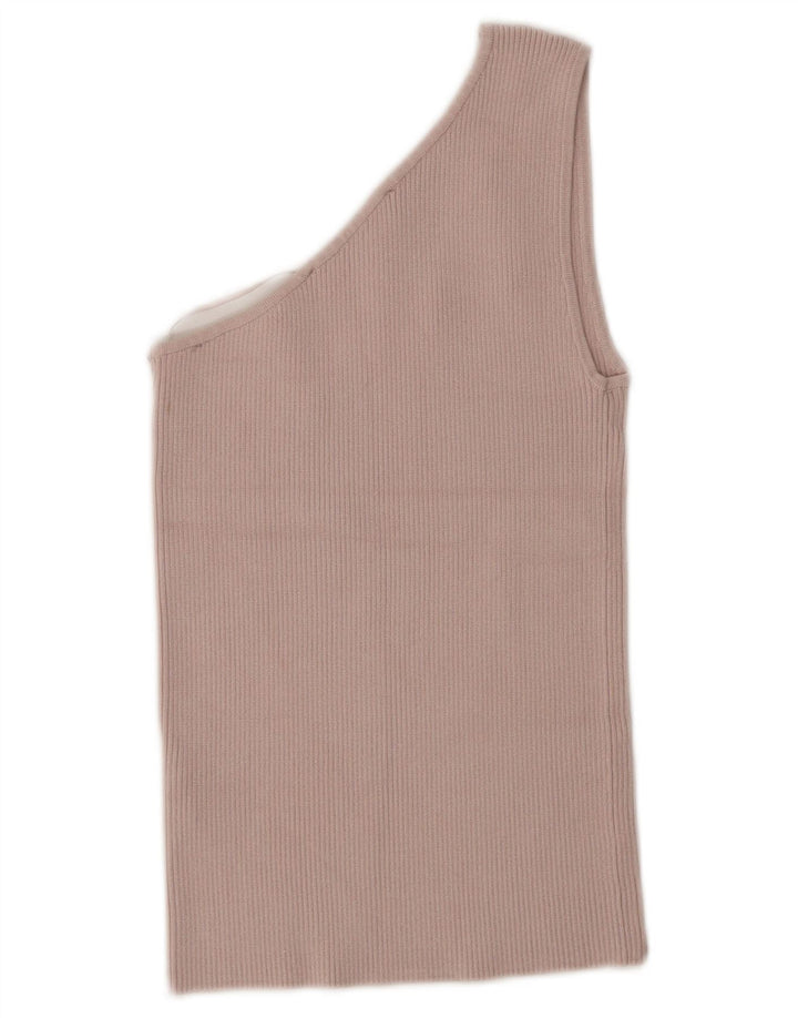 Krótki top damski Zara na jedno ramię UK 8 Small Pink wiskoza