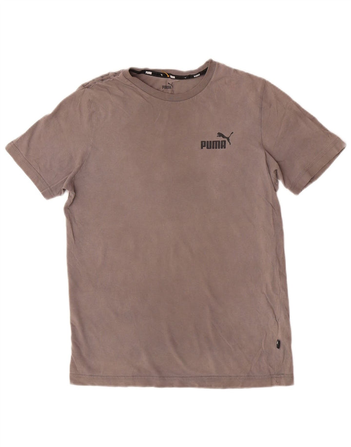 T-shirt męski Puma, mały, szary, bawełniany