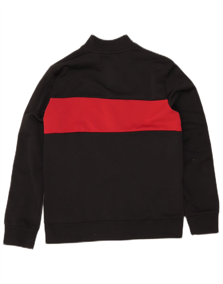 Chłopięca kurtka dresowa ADIDAS 9-10 lat, czarny poliester z blokami kolorów