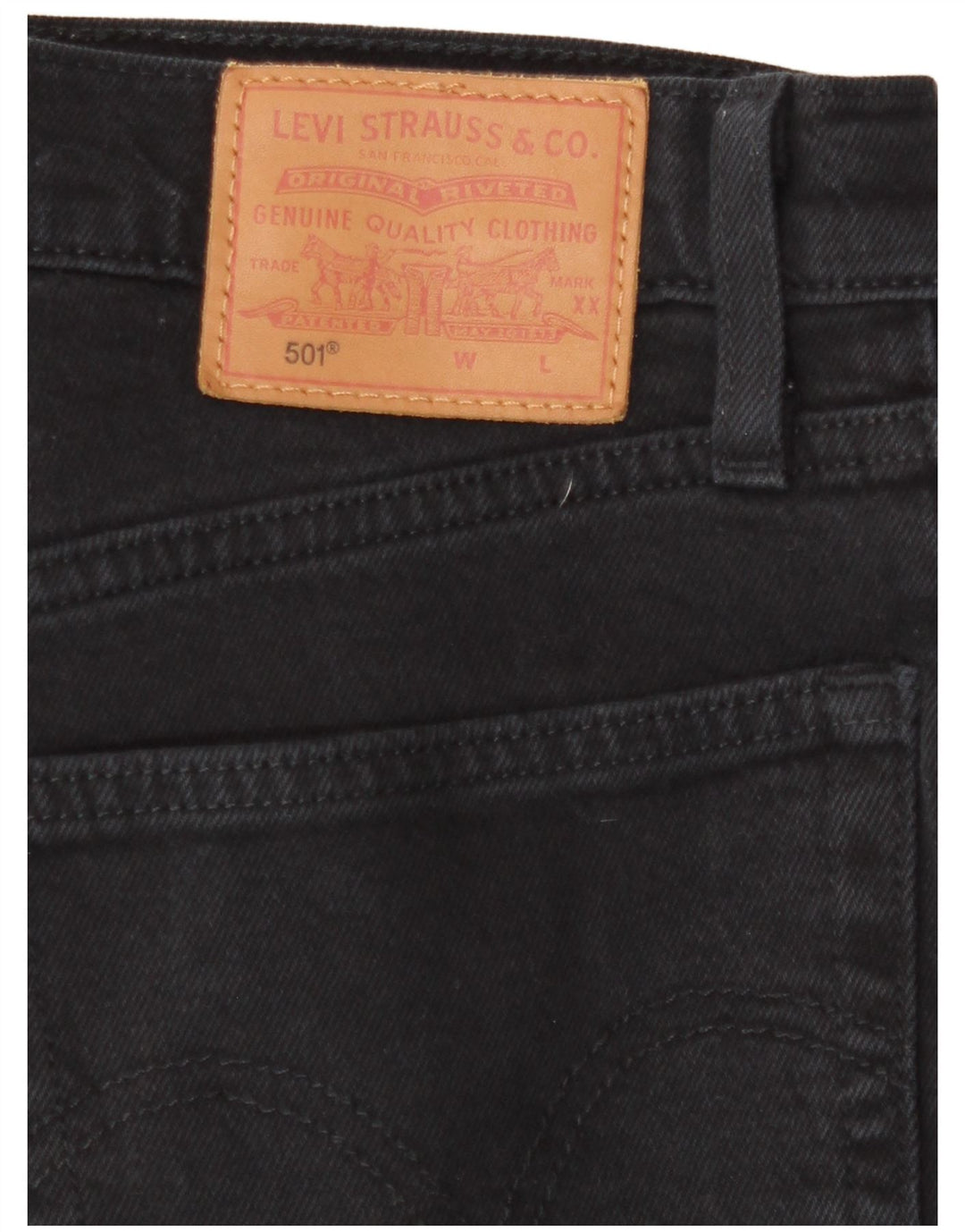 Męskie jeansy Levi's 501 Straight W28 L27 Czarne