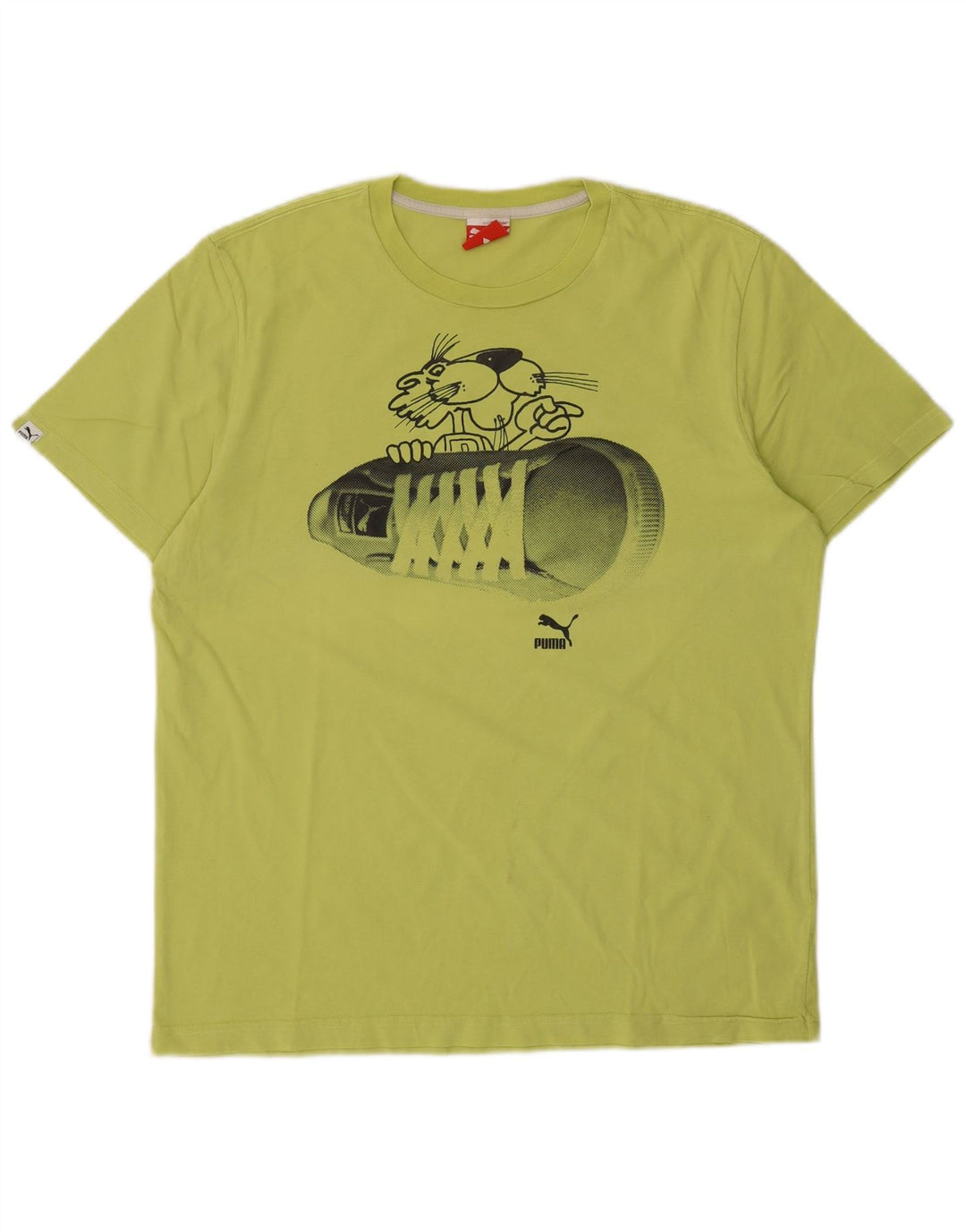 Męski T-shirt Puma z grafiką, duży, zielony