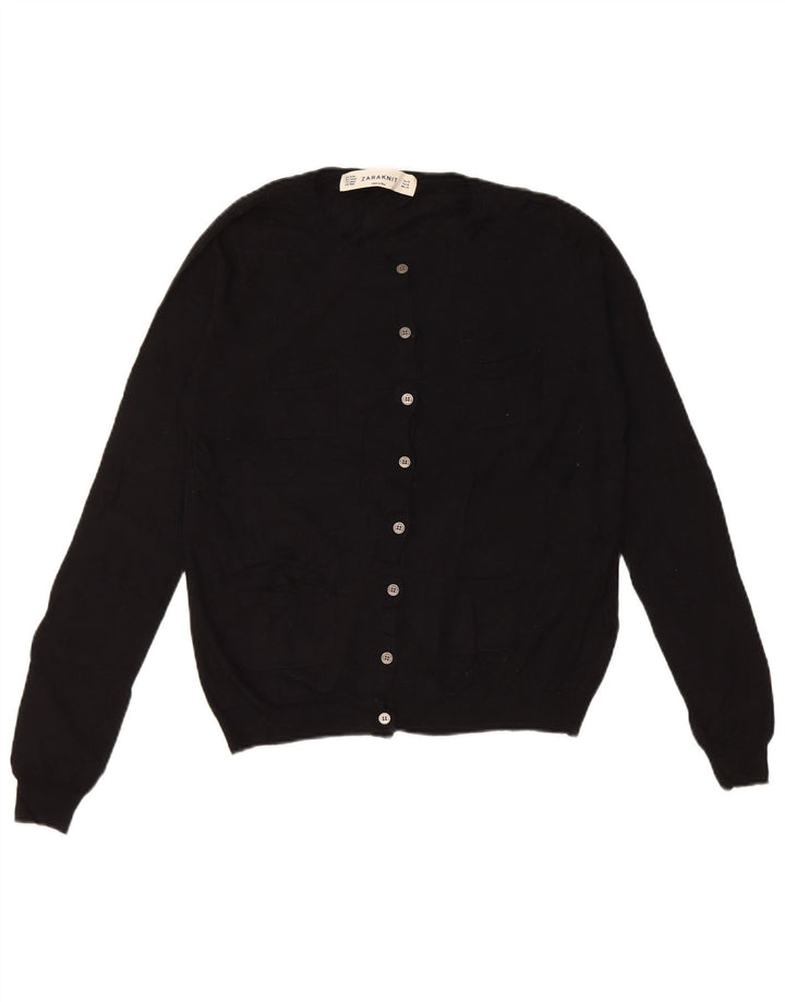 Sweter damski Zara UK 14, średni czarny nylon