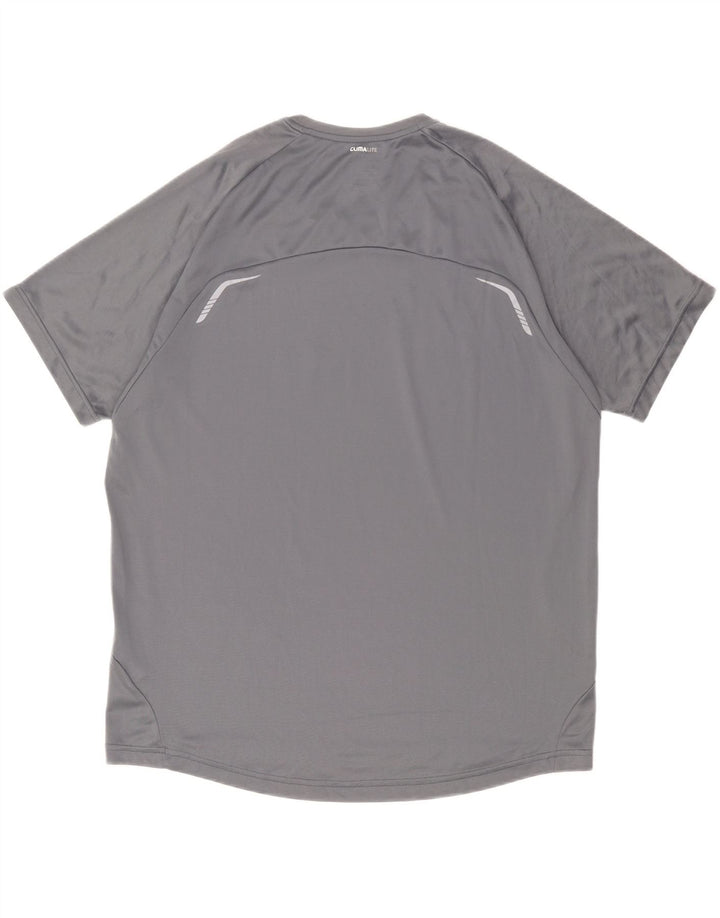 Adidas Męska koszulka graficzna Top XL Szary poliester