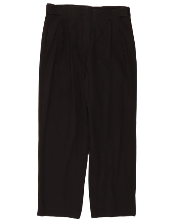 Damskie spodnie garniturowe Massimo Dutti z wysokim stanem EU 40 Medium W30 L28 czarne