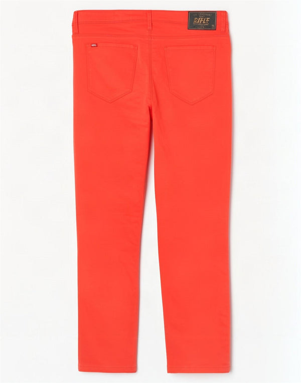 Spodnie damskie Rifle Crudella Mid Rise Slim Casual W32 L28 Czerwona bawełna