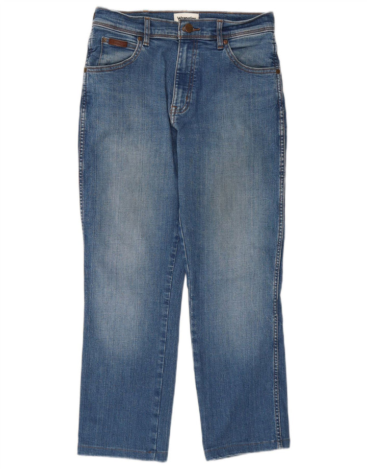 WRANGLER Męskie jeansy Texas Slim Cropped W30 L25 Niebieskie, bawełniane