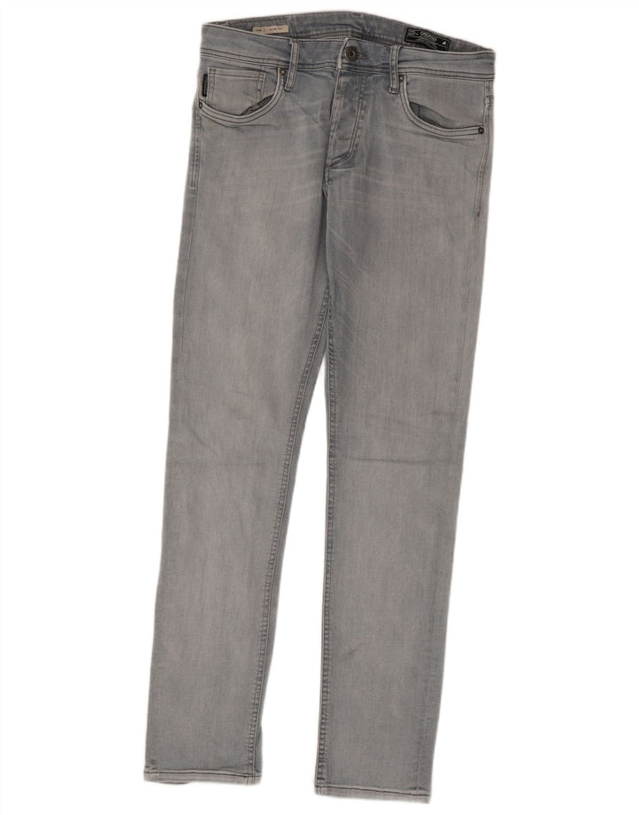 Męskie jeansy Jack & Jones Tim Slim W31 L32 Szara bawełna