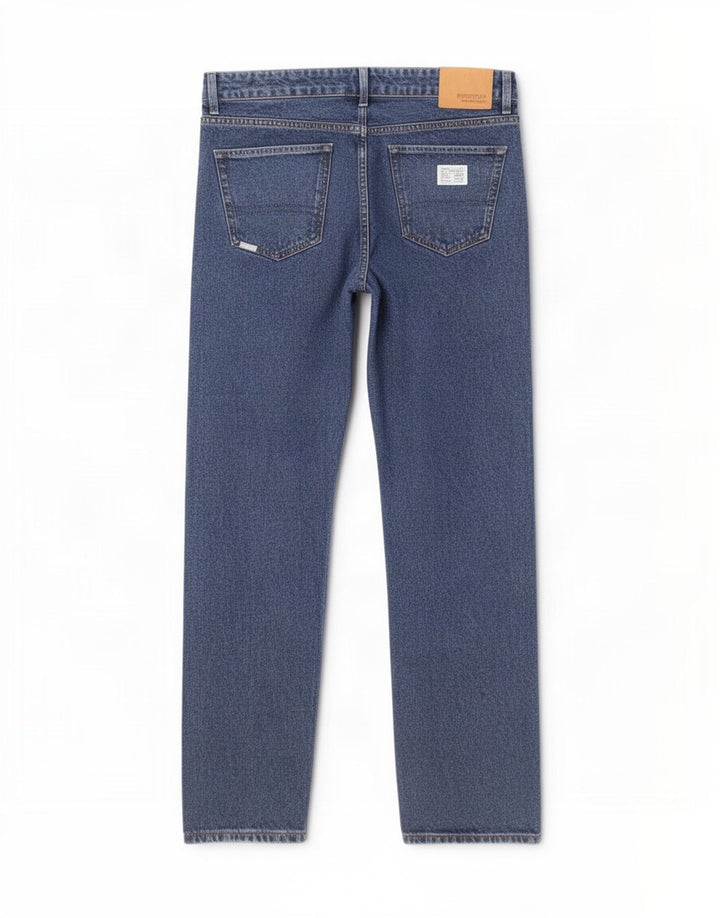 Męskie proste dżinsy Superdry W32 L32 Niebieskie, bawełniane