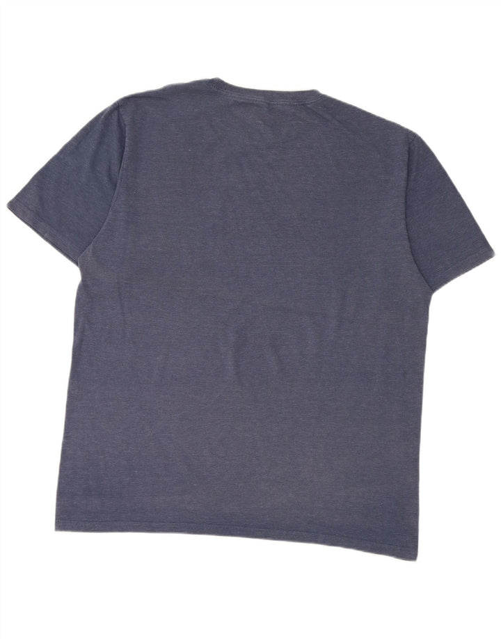 T-shirt męski Converse, duży, niebieski, bawełniany