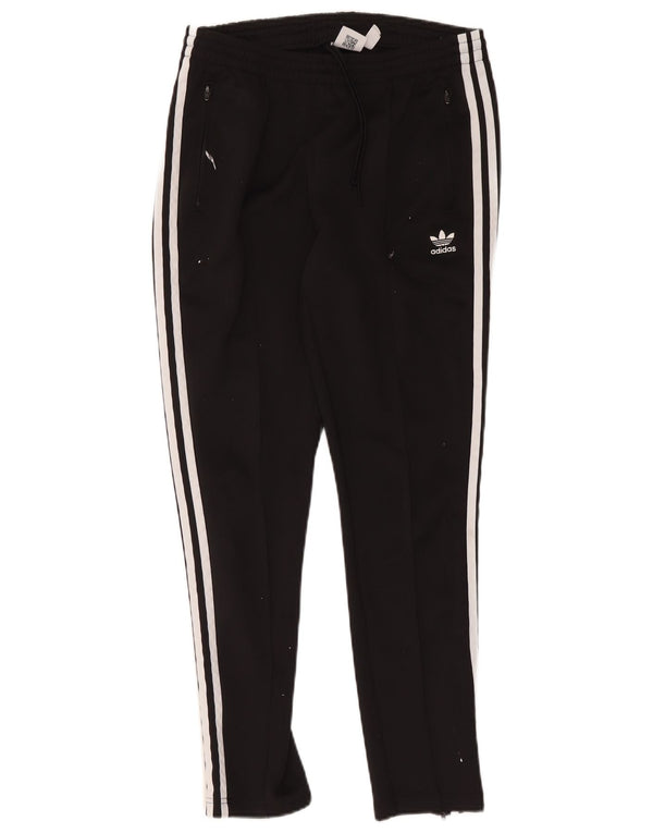 Damskie spodnie dresowe Adidas UK 14, średnie, czarne, bawełniane