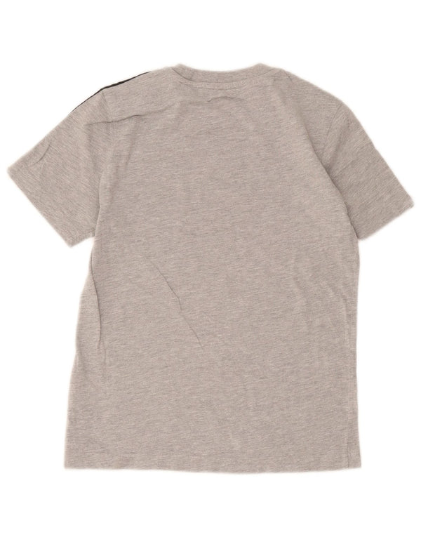 Adidas Chłopięcy T-Shirt Top 11-12 Lat Szary Nakrapiane Bawełny
