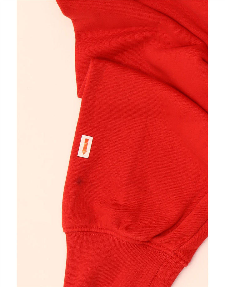 Męski sweter z grafiką Champion, duży, czerwony, bawełniany