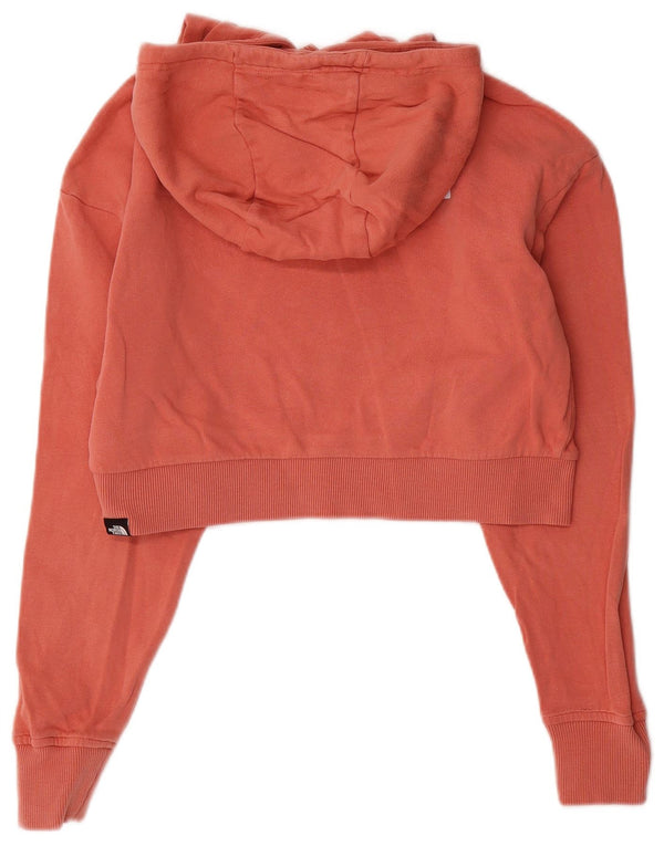 Damski sweter z kapturem The North Face, oversize, UK 10, mały, różowy, bawełniany