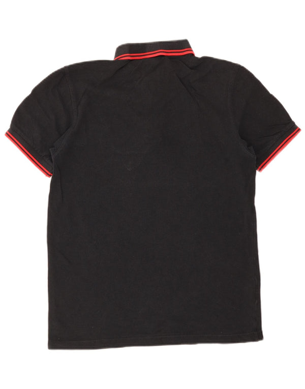 Męska koszulka polo Fred Perry, mała, czarna, bawełniana w paski