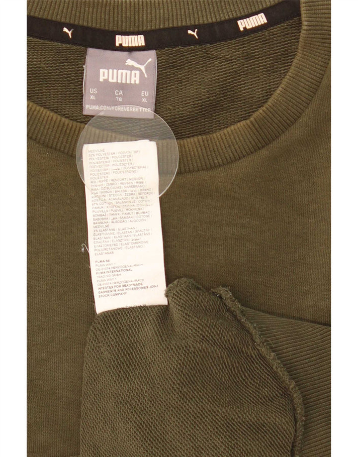 Męska bluza Puma Sweter XL Khaki, bawełna