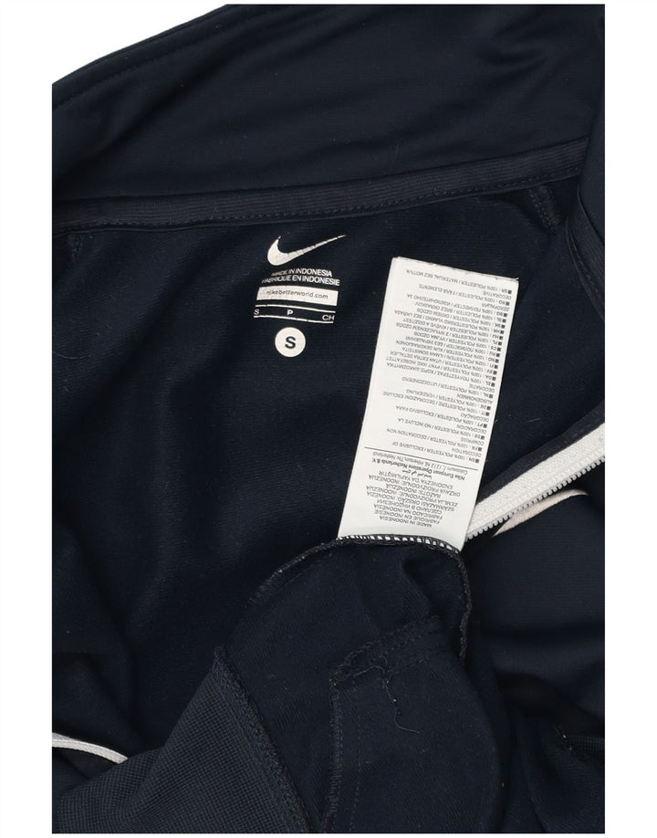 Męska kurtka dresowa NIKE, mała, granatowa, z poliestru w blokach kolorów