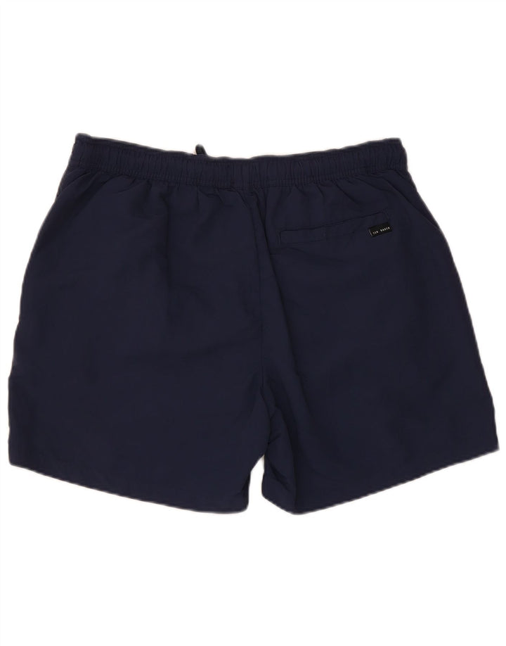 Męskie spodenki kąpielowe Ted Baker, rozmiar 4, duże, granatowe, poliamidowe