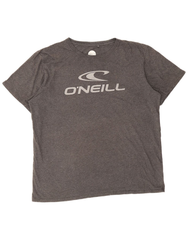 Męski T-shirt z grafiką O'Neill, 2XL, szara bawełna