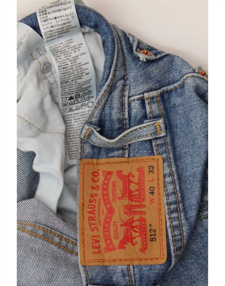 Męskie jeansy Levi's 512 Slim Tapered W40 L32 Niebieska bawełna