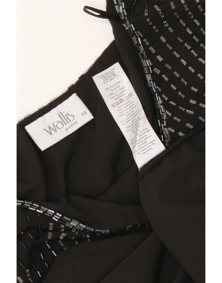 Damska sukienka Wallis Petite Shift UK 18 XL, czarny poliester