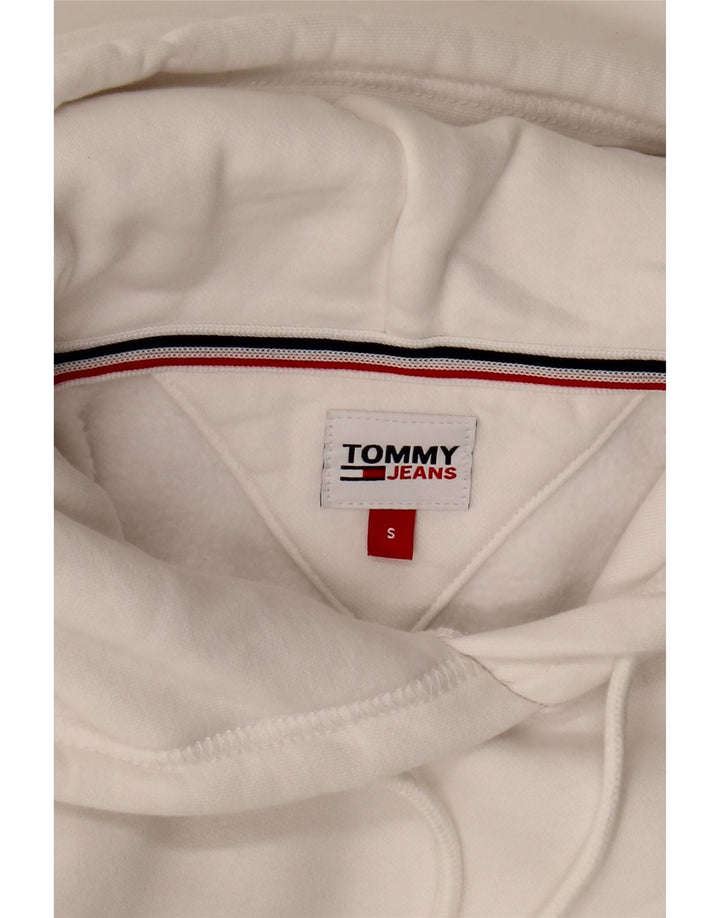 Damski sweter oversize z kapturem TOMMY HILFIGER UK 10, mały, biały